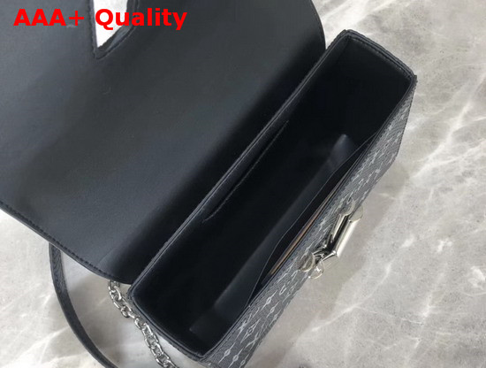 Louis Vuitton Twist MM in Black Monogram Python Skin Replica