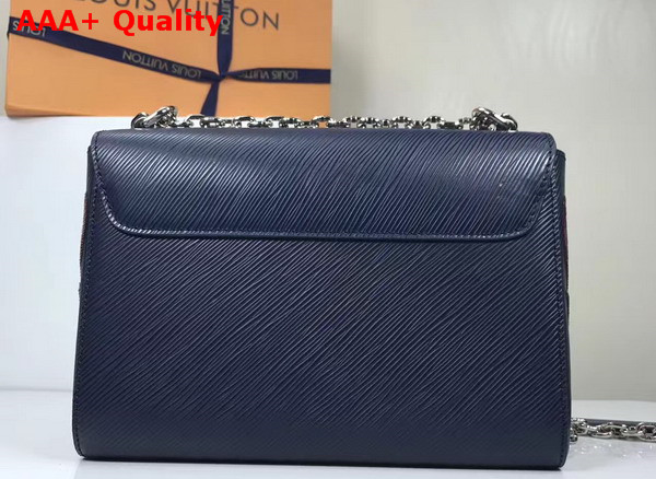 Louis Vuitton Twist MM in Blue Embroidered EPI Leather Replica