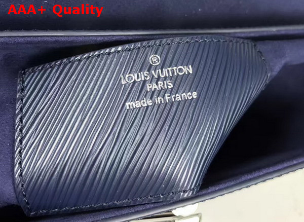 Louis Vuitton Twist MM in Blue Embroidered EPI Leather Replica