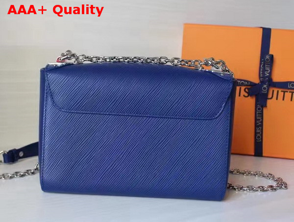 Louis Vuitton Twist MM in Blue Epi Leather with Metal Conners Replica