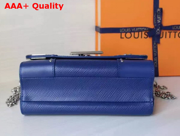 Louis Vuitton Twist MM in Blue Epi Leather with Metal Conners Replica