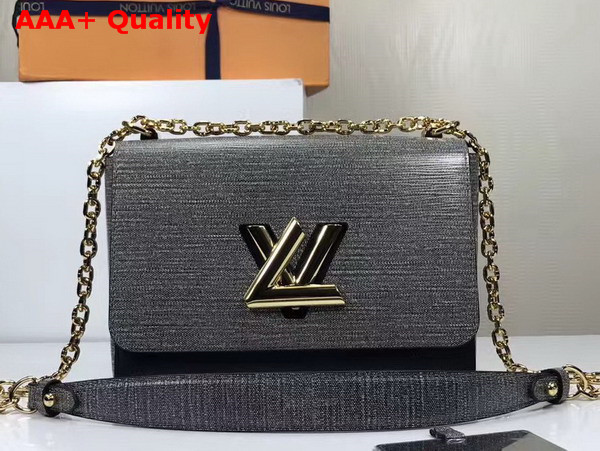 Louis Vuitton Twist MM in Grey EPI Leather with Gold Hardware Replica