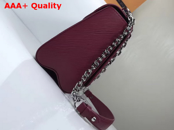 Louis Vuitton Twist MM in Oxblood EPI Leather Replica