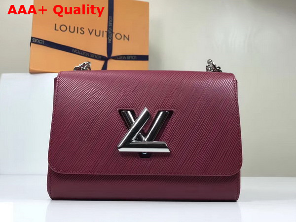 Louis Vuitton Twist MM in Oxblood EPI Leather Replica