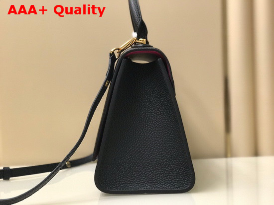 Louis Vuitton Twist One Handle MM Handbag in Black Taurillon Leather M57090 Replica