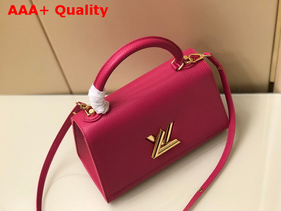 Louis Vuitton Twist One Handle MM Handbag in Orchidee Pink Taurillon Leather Replica