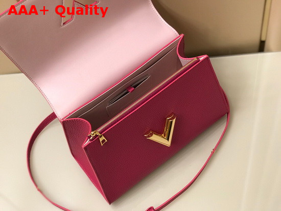 Louis Vuitton Twist One Handle MM Handbag in Orchidee Pink Taurillon Leather Replica