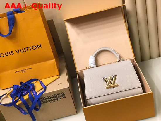 Louis Vuitton Twist One Handle PM Handbag in Greige Taurillon Leather M57214 Replica