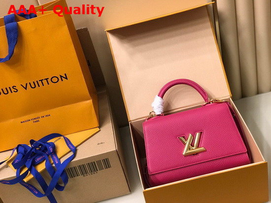 Louis Vuitton Twist One Handle PM Handbag in Orchidee Pink Taurillon Leather M57096 Replica