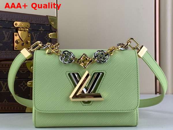 Louis Vuitton Twist PM Handbag in Vert Noto Green Epi Grained Leather M22768 Replica