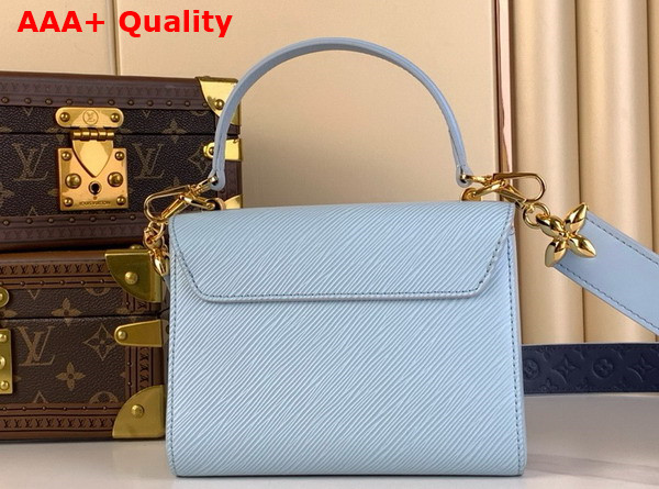 Louis Vuitton Twist PM Handbag in Washed Blue Epi Grained Leather M25362 Replica