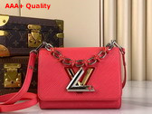Louis Vuitton Twist PM LV Bloom Handbag in Pink Sky Epi Grained Cowhide Leather M24042 Replica
