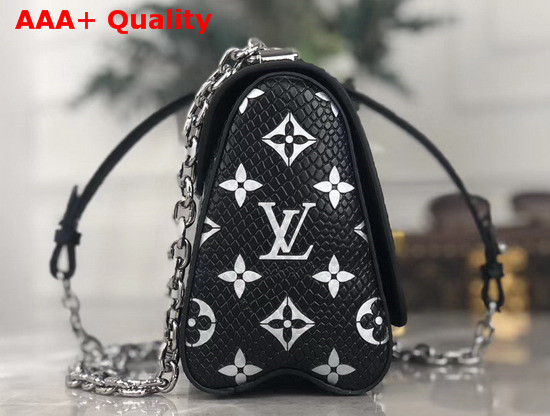 Louis Vuitton Twist PM in Luxurious Python Leather Black Monogram N96931 Replica