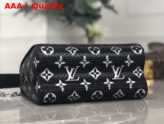 Louis Vuitton Twist PM in Luxurious Python Leather Black Monogram N96931 Replica