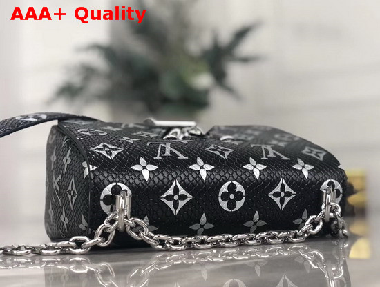 Louis Vuitton Twist PM in Luxurious Python Leather Black Monogram N96931 Replica