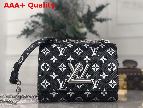 Louis Vuitton Twist PM in Luxurious Python Leather Black Monogram N96931 Replica