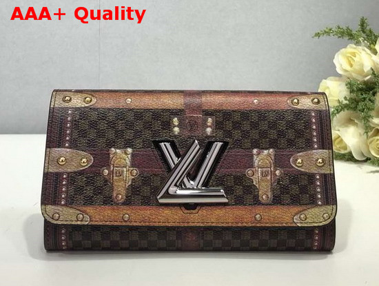 Louis Vuitton Twist Wallet Transformed Damier Canvas with Trompe Loeil Details M63778 Replica