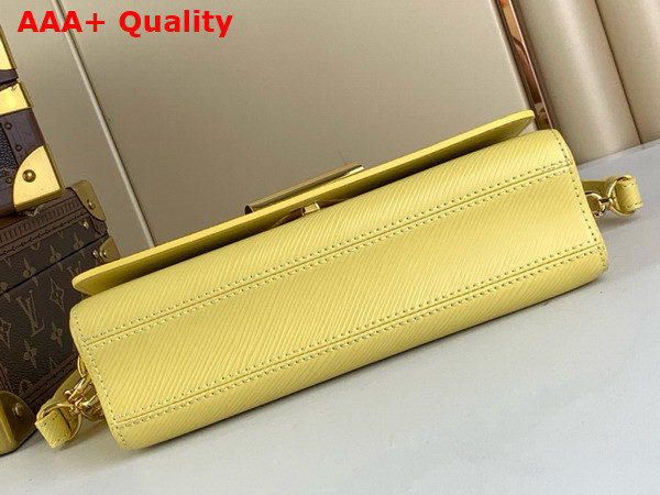 Louis Vuitton Twist West Handbag in Banana Yellow Epi Leather M24548 Replica