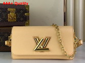 Louis Vuitton Twist West Handbag in Beige Epi Leather Replica