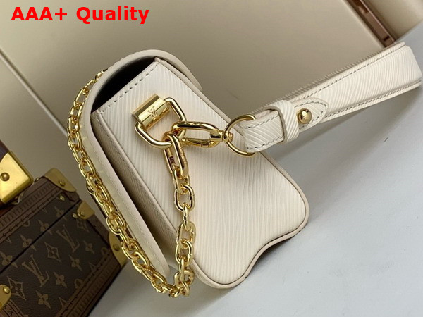 Louis Vuitton Twist West Handbag in Quartz White Epi Leather M24550 Replica