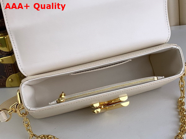 Louis Vuitton Twist West Handbag in Quartz White Epi Leather M24550 Replica