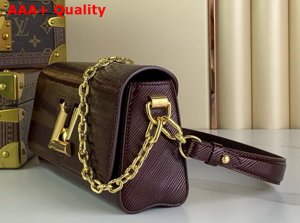 Louis Vuitton Twist West Handbag in Wine Red Epi Leather Replica