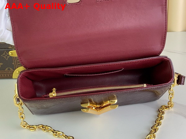 Louis Vuitton Twist West Handbag in Wine Red Epi Leather Replica