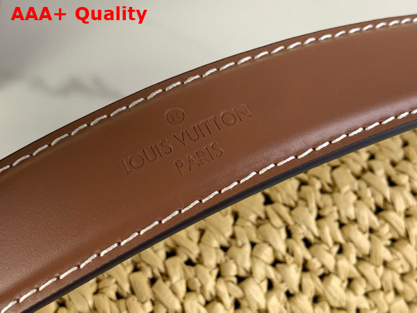 Louis Vuitton Twist West Made From Woven Raffia with Smooth Calfskin Trim M25030 Replica