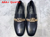 Louis Vuitton Upper Case Loafer in Black Calf Leather 1A4XDW Replica