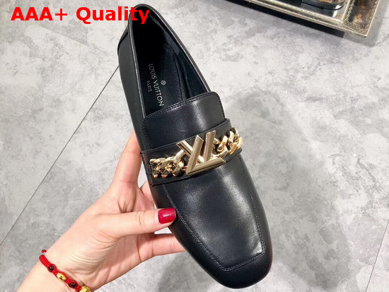 Louis Vuitton Upper Case Loafer in Black Calf Leather 1A4XDW Replica