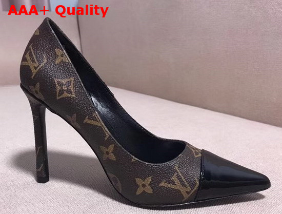 Louis Vuitton Urban Twist Pump Monogram Canvas and Patent Calf Leather Replica