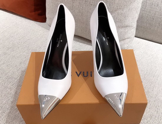 Louis Vuitton Urban Twist Pump White Calf Leather Replica