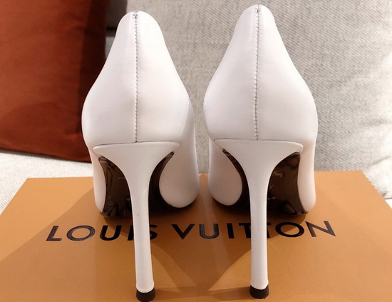 Louis Vuitton Urban Twist Pump White Calf Leather Replica