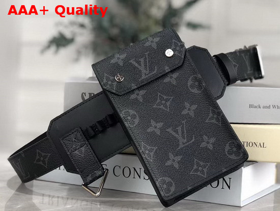 Louis Vuitton Utility 35mm Belt Monogram Eclipse Canvas M0235U Replica