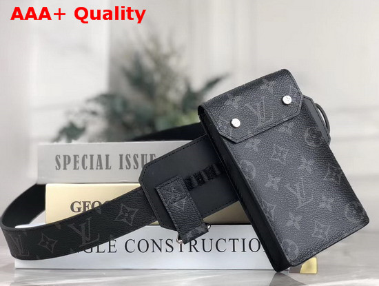 Louis Vuitton Utility 35mm Belt Monogram Eclipse Canvas M0235U Replica