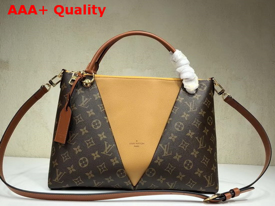 Louis Vuitton V Tote MM Monogram Safran M43951 Replica