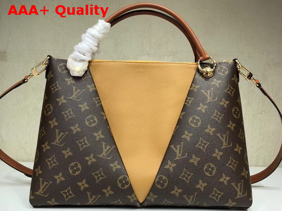 Louis Vuitton V Tote MM Monogram Safran M43951 Replica