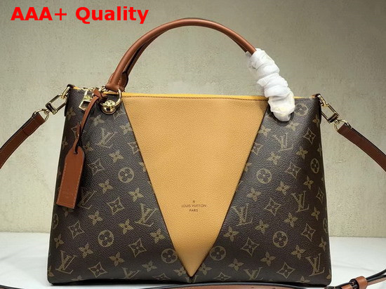 Louis Vuitton V Tote MM Monogram Safran M43951 Replica