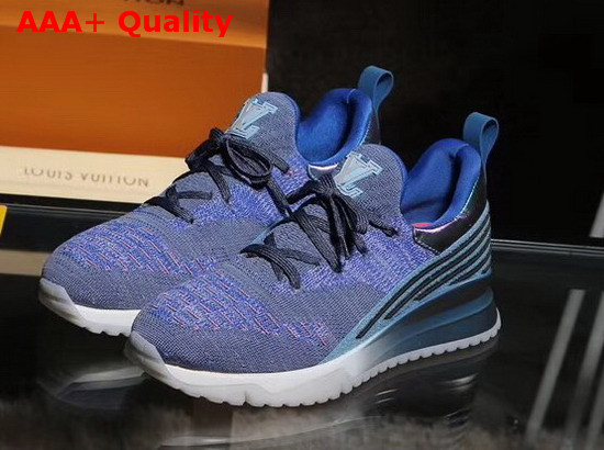 Louis Vuitton VNR Sneaker Blue Knit and Tape 1A3UIF Replica