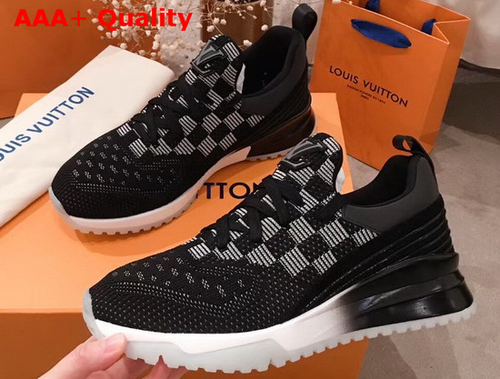 Louis Vuitton VNR Sneaker in Black Damier Knit Replica