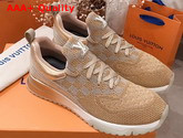 Louis Vuitton VNR Sneaker in Gold Damier Knit Replica