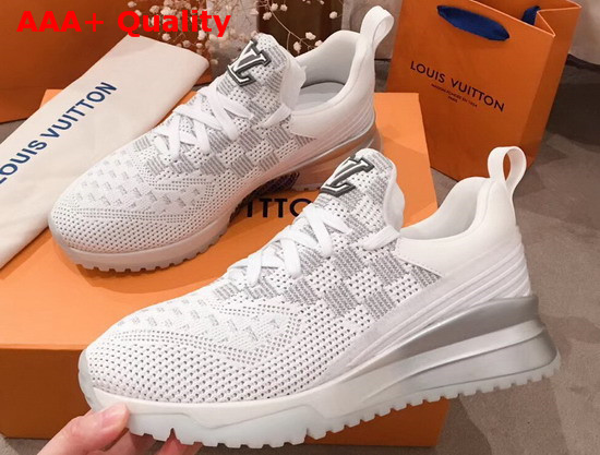 Louis Vuitton VNR Sneaker in White Damier Knit Replica