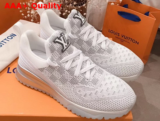 Louis Vuitton VNR Sneaker in White Damier Knit Replica