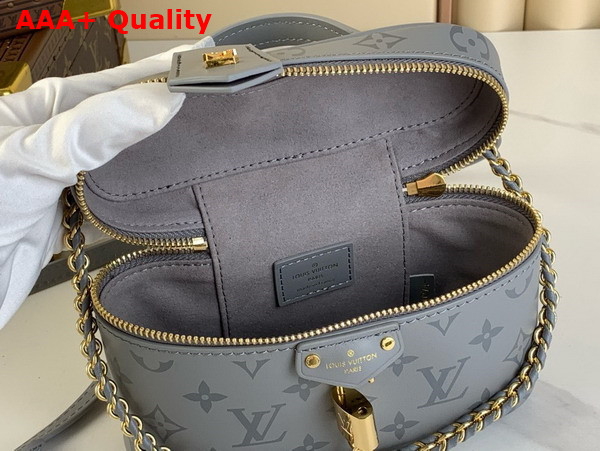 Louis Vuitton Vanity Chain Pouch in Trianon Gray Calfskin Leather M12427 Replica