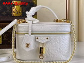 Louis Vuitton Vanity Chain Pouch in White Pearl Ostrich Leather N85911 Replica