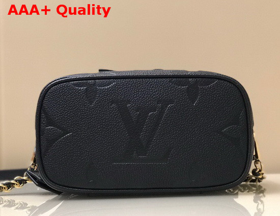 Louis Vuitton Vanity PM Handbag Black Monogram Empreinte Leather M45598 Replica