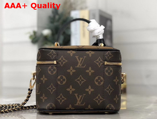 Louis Vuitton Vanity PM Monogram and Monogram Reverse Coated Canvas Calfskin Leather Trim M45165 Replica