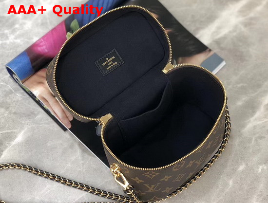 Louis Vuitton Vanity PM Monogram and Monogram Reverse Coated Canvas Calfskin Leather Trim M45165 Replica