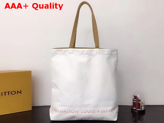 Louis Vuitton Vertical Cabas in Beige Soft Canvas Limited Edition Replica