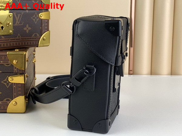 Louis Vuitton Vertical Trunk Wearable Wallet in Black Taurillon Monogram Cowhide Leather M82070 Replica